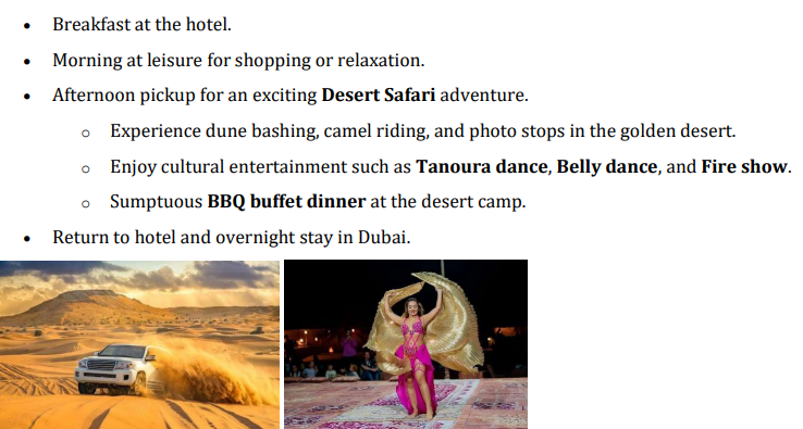 Desert Safari with BBQ Dinner